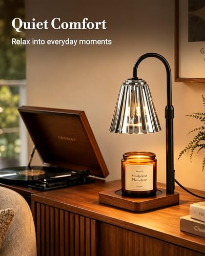 Vintage Candle Warmer Lamp with Timer Dimmer
