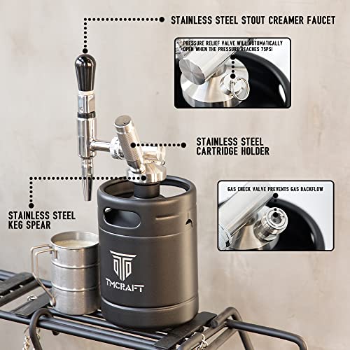 64oz Nitro Cold Brew Coffee Maker with Stout Creamer Faucet