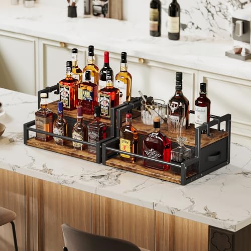 Coffee Syrup Organizer Rack with Coffee Pod Drawers and Cup Hook