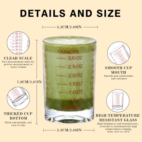 2 Pack Shot Glass Measuring Cup Set (2 Count)
