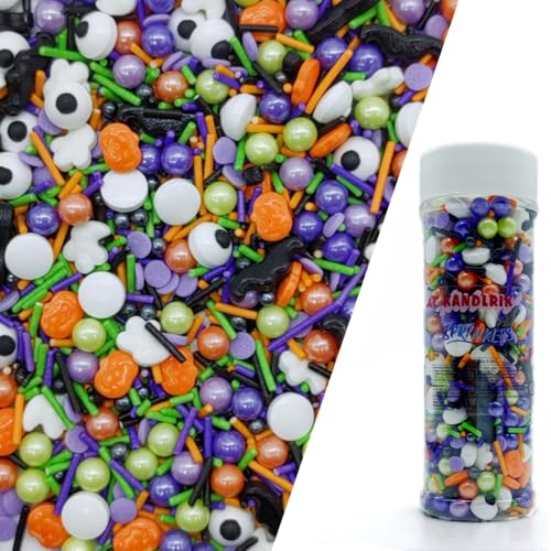 Halloween Sprinkles Ghost & Pumpkin & Eyes Cake Decorations Topper Edible Themed Sprinkles For Cookie Decorating