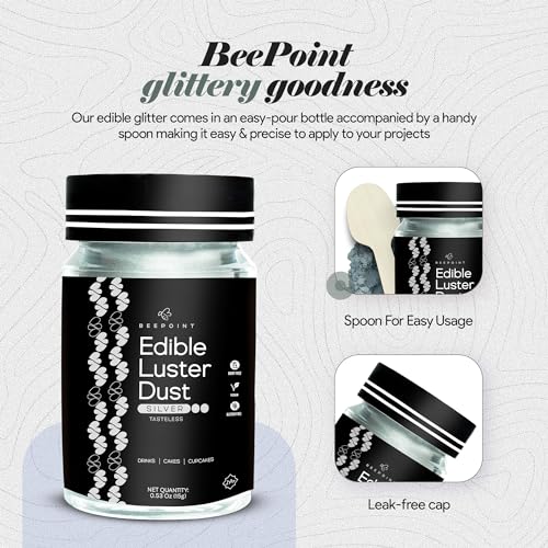 Silver Edible Luster Dust 15g