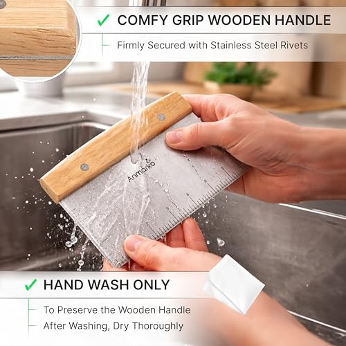 Dough Cutter for Bread and Pizza Dough