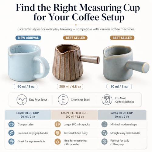 Espresso Cup Ceramic Espresso Shot Cup with Dual Spouts