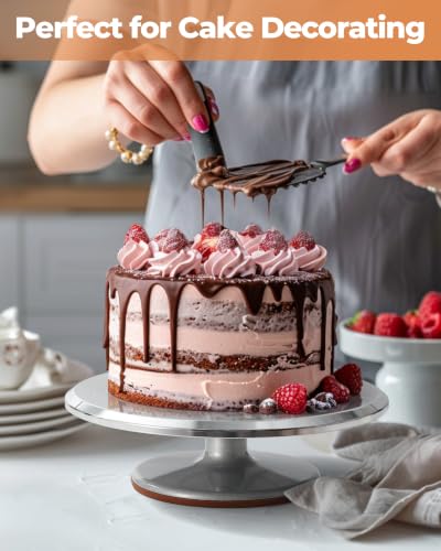 Aluminum Cake Stand Turntable Set for Decorating Baking Kit