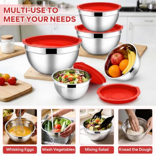 Mixing Bowls with Lids Set (5 Count)