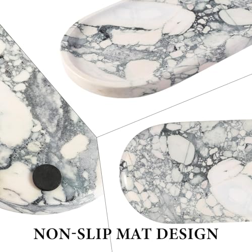 Natural Marble Tray for Bathroom Countertop
