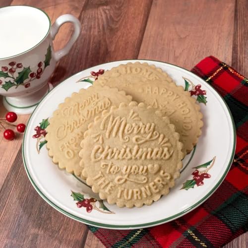 Personalized Christmas Cookie Stamps Customizable Name Cookie Stamps With Handle Cutter For Cookie Baking Decorating Cakes And Handmade Christmas Gifts Perfect