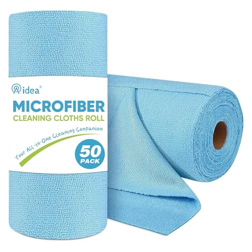 Microfiber Cleaning Cloth Roll (50 Count)