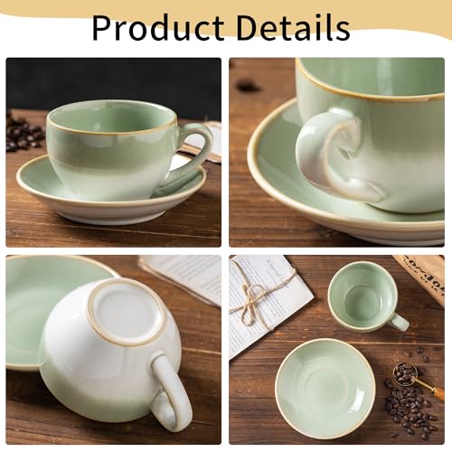 Porcelain Coffee Cup with Saucer Spoon