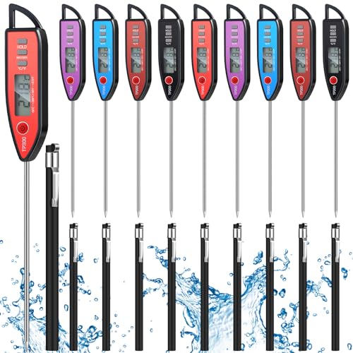10 Set Digital Food Thermometer Long Probe Instant (10 Count)