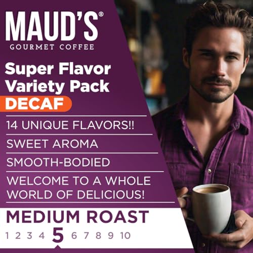 Maud’s Flavored Decaf Coffee Pods Variety Pack (80 Count)