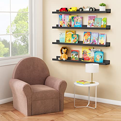 Black Picture Ledge Shelf 4 (4 Count)