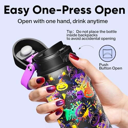 Insulated Water Bottle with Straw