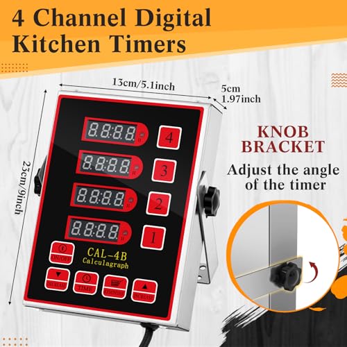 1 Pack Commercial Digital Kitchen Timer for Cooking