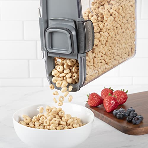 International ProKeeper+ Clear Plastic Airtight Food Baker's Kitchen Storage Organization Container Canister Set with Magnetic Accessories (2 Count)
