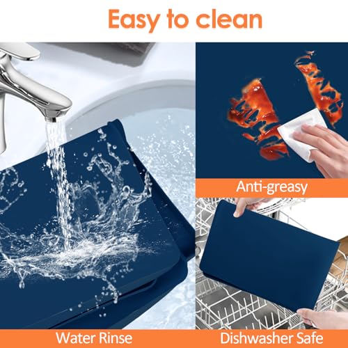 Silicone Coffee Maker Mat with Lip for Countertops