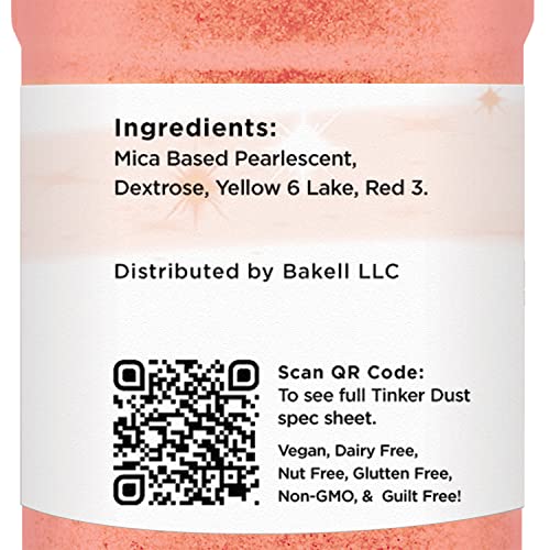 Peach Edible Glitter