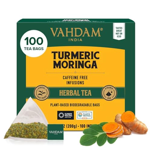 Turmeric Moringa Tea Bags (100 Count)