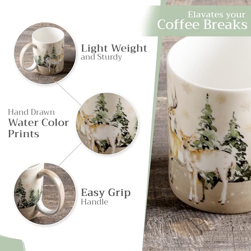 Coffee Mug with Handles Tea Cups