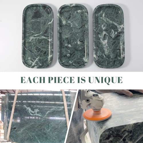 Marble Tray 10"x5" Marble Vanity Tray for Bathroom Countertop Kitchen Sink