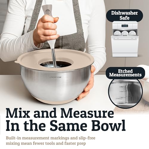 Stainless Steel Mixing Bowls with Lids Set