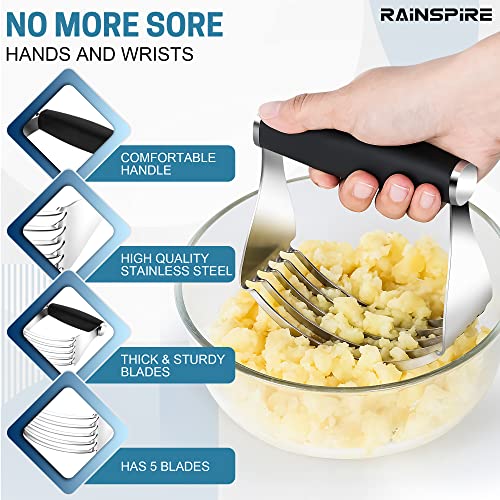 Large Pastry Cutter For Baking Durable Pastry Blender Dough Cutter Black