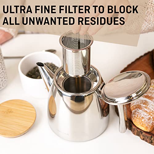 Stainless Steel Tea Pot with Infuser