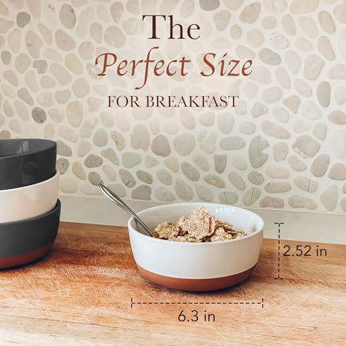 Mora Ceramic Flat Bowls Set of 4
