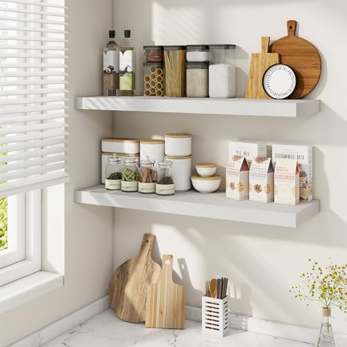9.3Inch Deep Floating Shelves for Wall (2 Count)