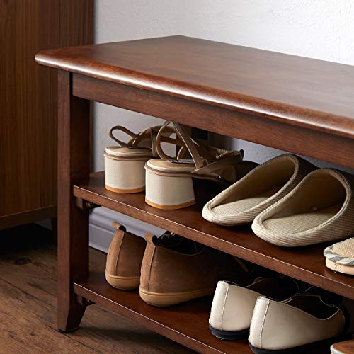 Shoe Rack Bench Wooden Shoe Storage Bench Entryway Bench