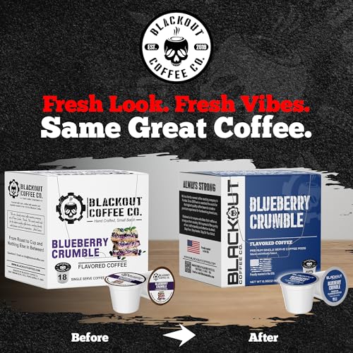 Blackout Coffee Blueberry Crumble Coffee Pods (18 Count)