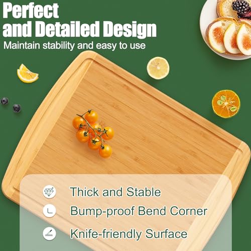 Large Bamboo Cutting Boards for Kitchen