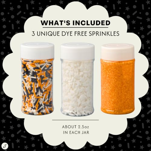 Dye Free Halloween Sprinkles 3 Pack