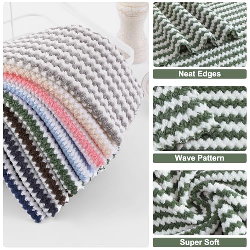 12 Pack Coral Velvet Dish Cloths (12 Count)