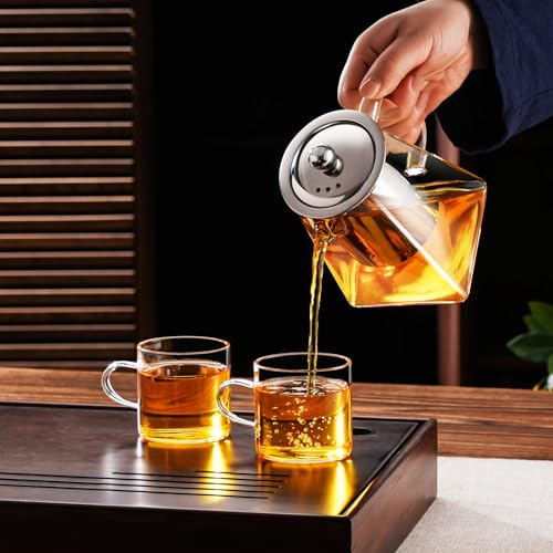 Clear Glass Teapot with Infuser