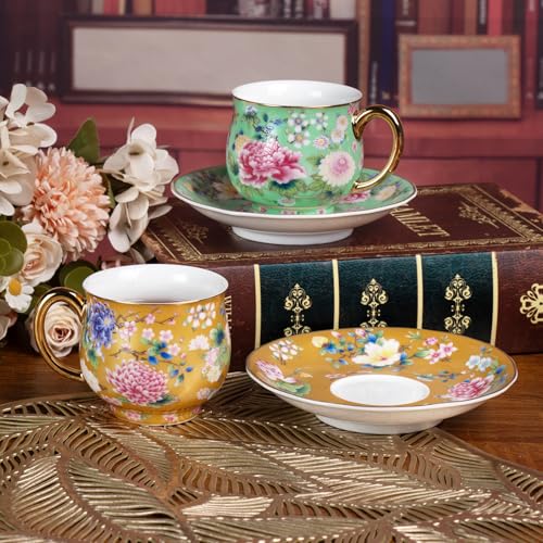 Tea Cup and Saucer (2 Count)