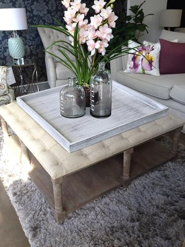 Extra Large Square Ottoman Table Tray 24 inch