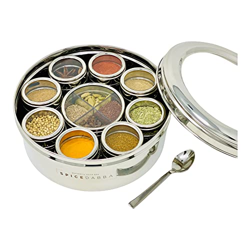 Stainless Steel Indian Spice Box