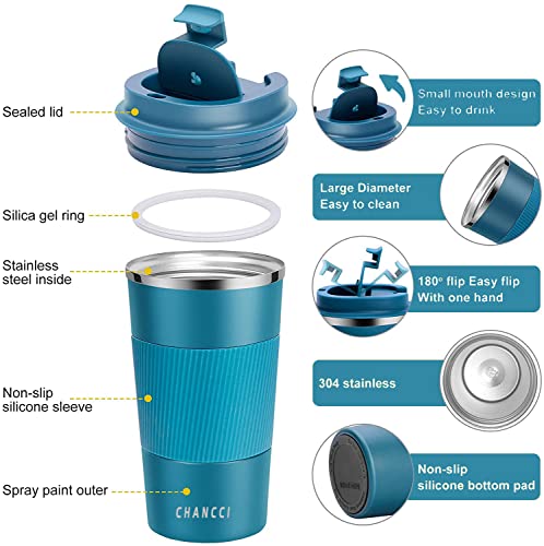 16oz Travel Coffee Mug Spill Proof