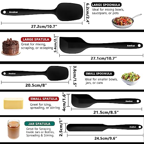 Silicone Spatula Set of 5 (5 Count)