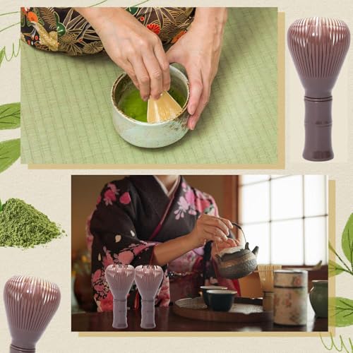 Traditional Matcha Whisk Reusable Resin Matcha Whisk Chasen Dishwasher Safe Matcha Stirrer Matcha Green Tea Powder Preparation Prepare Japanese Matcha Tea