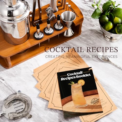 Cocktail Shaker Set Bartender Kit with Stand