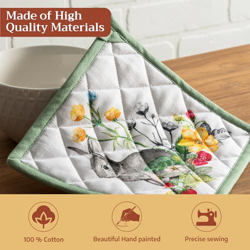Pot Holders 100% Cotton Potholders (2 Count)