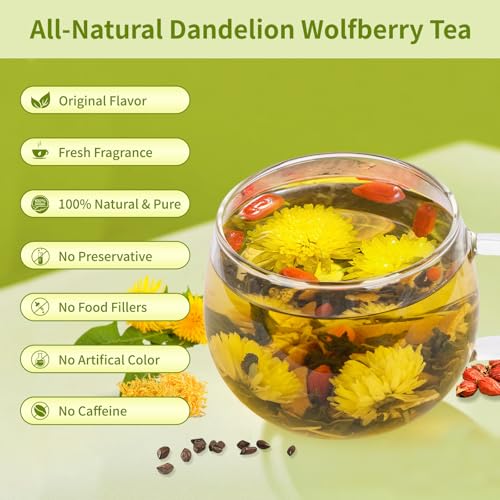 Dandelion Wolfberry Tea Natural Dandelion Herbal Tea Kidney & Liver Health