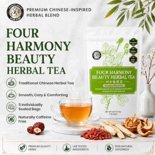Beauty Glow Digestive Comfort & Relaxation Traditional Chinese Herbal Tea for Modern Wellness