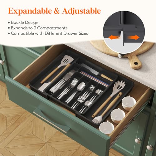 Expandable Silverware Drawer Organizer