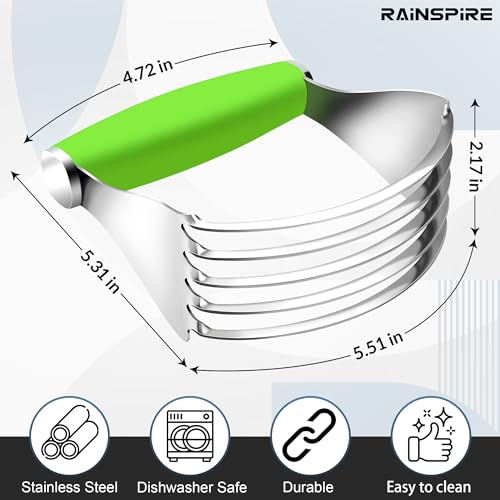 Large Pastry Cutter For Baking Durable Pastry Blender Dough Cutter Green