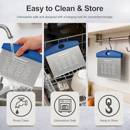 2 Pack Bench Scraper Dough Cutter