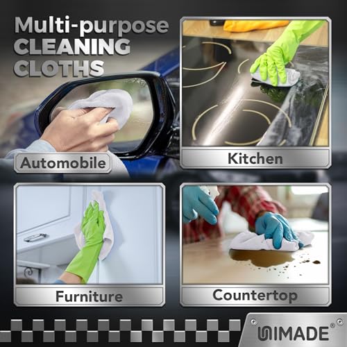 Shop Towels 100 Pack Commercial Grade Work Rags Microfiber Towels (100 Count)